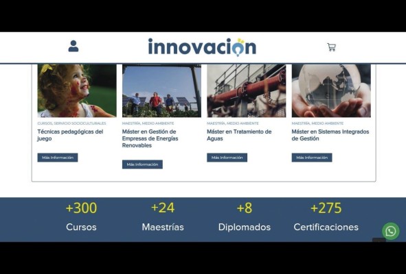 La oferta incluye cursos, diplomados y maestrías. La oferta incluye cursos, diplomados y maestrías.