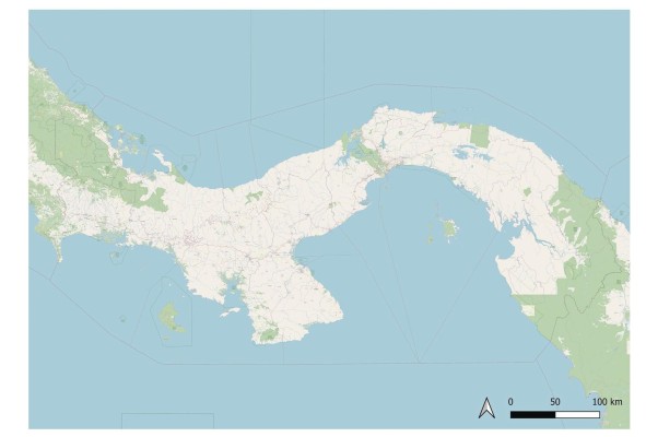 Mosaico de Panamá utilizando las teselas del mapa en el “estilo estándar” en www.openstreetmap.org. Obra producida por la Fundación OpenStreetMap usando datos de OpenStreetMap. Mosaico de Panamá utilizando las teselas del mapa en el “estilo estándar” en www.openstreetmap.org. Obra producida por la Fundación OpenStreetMap usando datos de OpenStreetMap.
