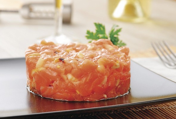 Tartar de salmón Tartar de salmón