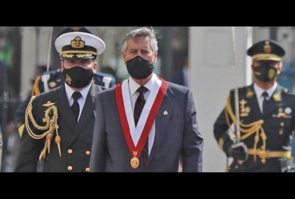 El presidente de Perú, Francisco Sagasti El presidente de Perú, Francisco Sagasti