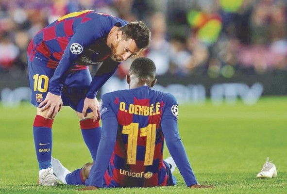 Dembélé suma actualmente 22 años de edad. Dembélé suma actualmente 22 años de edad.