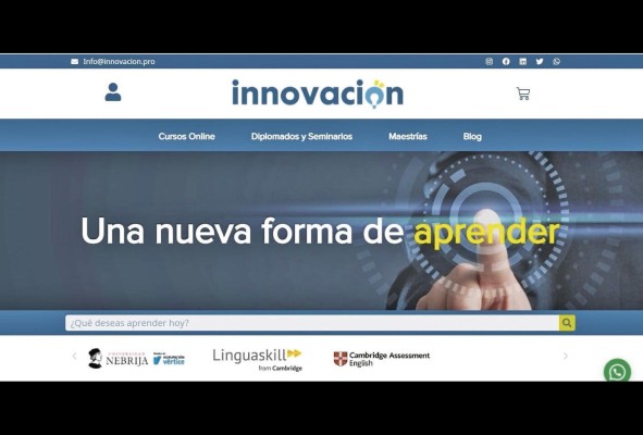 Innovación ofrece certificaciones de la Universidad de Cambridge y la Universidad de Nebrija. Innovación ofrece certificaciones de la Universidad de Cambridge y la Universidad de Nebrija.