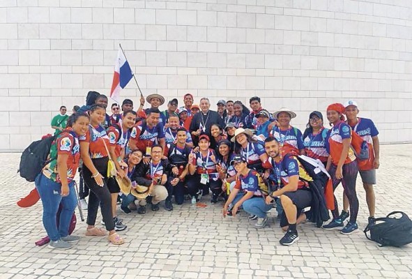 Panameños en la JMJ Lisboa 2023. Panameños en la JMJ Lisboa 2023.