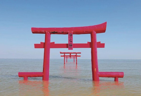 Torii del mar de Ariake Torii del mar de Ariake