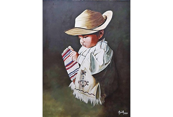 Miguel Ángel Mendieta, el arte de pintar con un solo ojo Miguel Ángel Mendieta, el arte de pintar con un solo ojo