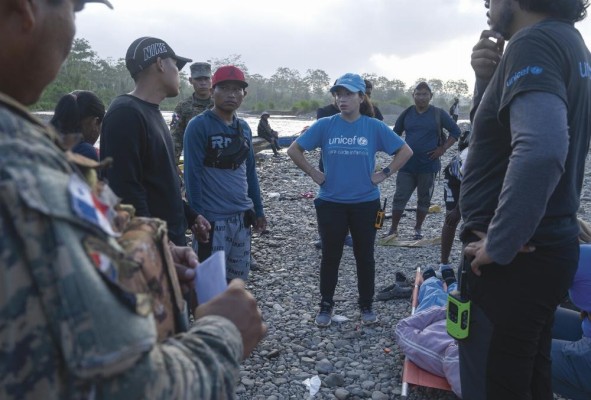 Margarita Sánchez, especialista de Unicef en Protección y Migración en terreno. Margarita Sánchez, especialista de Unicef en Protección y Migración en terreno.