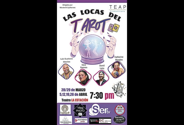 'Flyer' de la obra teatral 'Las locas del tarot' 'Flyer' de la obra teatral 'Las locas del tarot'