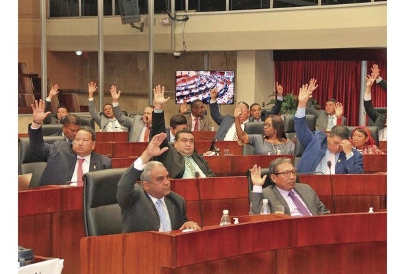 El proyecto fue avalado por la bancada mayoritaria y diputados de CD. El proyecto fue avalado por la bancada mayoritaria y diputados de CD.