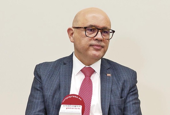 El canciller de Costa Rica, Rodolfo Solano, en una entrevista a Europa Press, en la sede de la agencia, el 5 de noviembre de 2021, en Madrid. El canciller de Costa Rica, Rodolfo Solano, en una entrevista a Europa Press, en la sede de la agencia, el 5 de noviembre de 2021, en Madrid.
