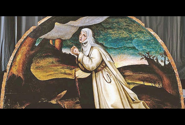 'Santa Catalina recibe los estigmas', por Plautilla Nelli. Su obra reflejaba el clasicismo. 'Santa Catalina recibe los estigmas', por Plautilla Nelli. Su obra reflejaba el clasicismo.