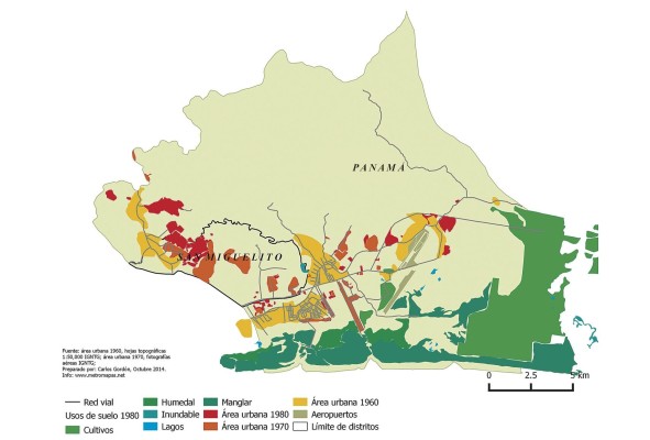 Mapa huella urbana 1960-1980: Para 1980, 9,73% (3,396.8 has) de la superficie de la cuenca correspondía a áreas urbanas o edificadas. El desarrollo de áreas industriales, con empresas como Pascual Hermanos en 1968, en torno al equipamiento público construido por el Estado, impulsaron un proceso de ocupación, que, ante la ausencia de planes reguladores del desarrollo han ido configurando el escenario para la construcción del desastre. Mapa huella urbana 1960-1980: Para 1980, 9,73% (3,396.8 has) de la superficie de la cuenca correspondía a áreas urbanas o edificadas. El desarrollo de áreas industriales, con empresas como Pascual Hermanos en 1968, en torno al equipamiento público construido por el Estado, impulsaron un proceso de ocupación, que, ante la ausencia de planes reguladores del desarrollo han ido configurando el escenario para la construcción del desastre.