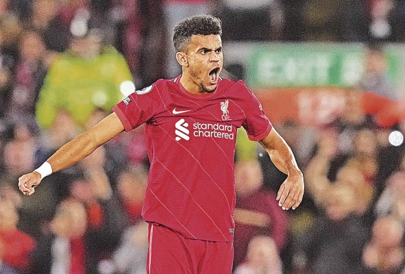 Luis Díaz, actual jugador del Liverpool de Inglaterra. Luis Díaz, actual jugador del Liverpool de Inglaterra.