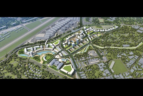 Plan maestro conceptual del proyecto de «Ciudad Gubernamental» diseñado por Skidmore, Owen and Merril (Chicago, EE.UU.), 2010. Polígono de 57.7 has ubicado entre los sectores de Albrook y Curundú, que contemplaba un desarrollo urbanístico para la construcción de edificios gubernamentales y residenciales de alta densidad junto a servicios comerciales y centro intermodal de transporte masivo. Plan maestro conceptual del proyecto de «Ciudad Gubernamental» diseñado por Skidmore, Owen and Merril (Chicago, EE.UU.), 2010. Polígono de 57.7 has ubicado entre los sectores de Albrook y Curundú, que contemplaba un desarrollo urbanístico para la construcción de edificios gubernamentales y residenciales de alta densidad junto a servicios comerciales y centro intermodal de transporte masivo.