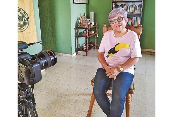 Lourdes Russo, protagonista del cortometraje '1989'. Lourdes Russo, protagonista del cortometraje '1989'.