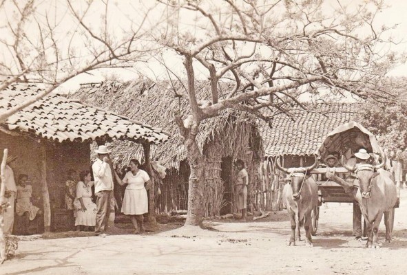 Escena de Los Santos, interior del país. Escena de Los Santos, interior del país.
