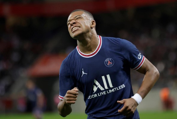 El futbolista del Paris Saint-Germain, Kylian Mbappé. El futbolista del Paris Saint-Germain, Kylian Mbappé.