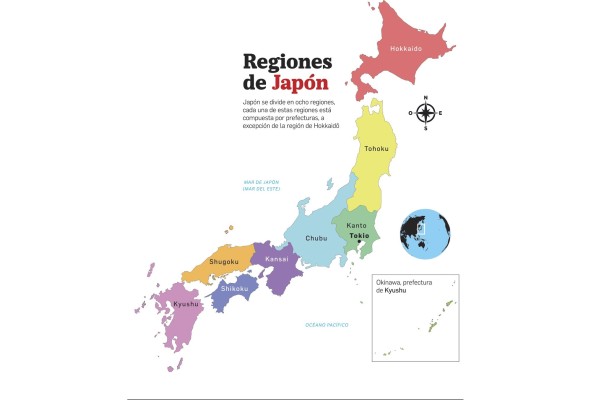 Japón de norte a sur Japón de norte a sur