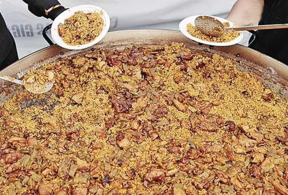 Detalle de una paella durante la final del World Paella Day Cup Detalle de una paella durante la final del World Paella Day Cup