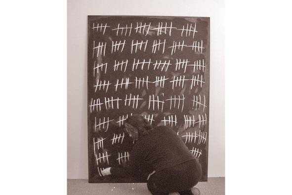 Parte de 'Blackhole', trabajo de la artista basado en dibujo para niños. Parte de 'Blackhole', trabajo de la artista basado en dibujo para niños.