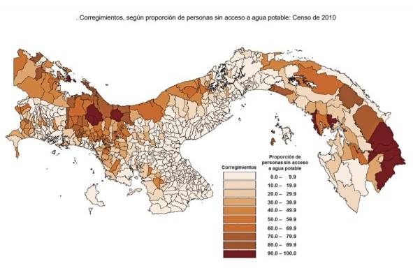 Personas sin acceso a agua potable en Panamá, (año 2014). Personas sin acceso a agua potable en Panamá, (año 2014).