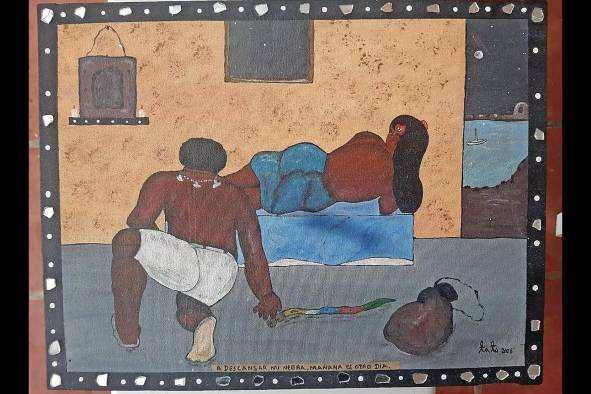 Manuel Golden se dedica al arte que representa al afropanameño. Manuel Golden se dedica al arte que representa al afropanameño.