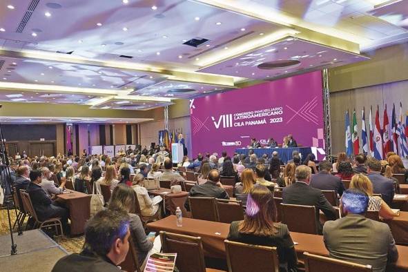 Vista del VIII Congreso Inmobiliario Latinoamericano Cila 2023 , que se dio en la ciudad de Panamá. Vista del VIII Congreso Inmobiliario Latinoamericano Cila 2023 , que se dio en la ciudad de Panamá.