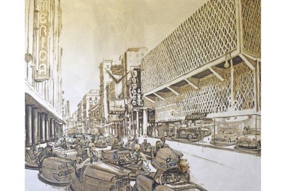 Una de las grandes fuentes de inspiración para el artista es las calles de la Habana y sus historias. Una de las grandes fuentes de inspiración para el artista es las calles de la Habana y sus historias.