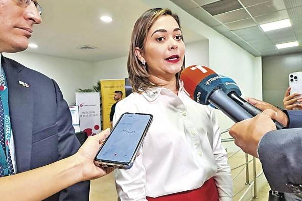 La canciller panameña Janaina Tewaney, durante el foro Cybertech Latinoamérica La canciller panameña Janaina Tewaney, durante el foro Cybertech Latinoamérica