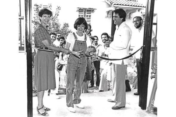 Inauguración del taller gráfico en la nueva sede del ahora MAC Panamá,1982 Inauguración del taller gráfico en la nueva sede del ahora MAC Panamá,1982
