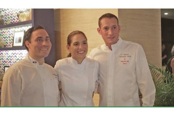 Luis Mendizábal, Isabel Vallarino y Alexandre Fabris Luis Mendizábal, Isabel Vallarino y Alexandre Fabris