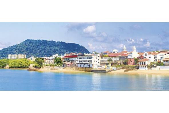 Vista panorámica del Casco Viejo de la ciudad de Panamá. Vista panorámica del Casco Viejo de la ciudad de Panamá.