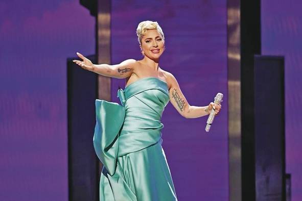 La cantante y actriz Lady Gaga La cantante y actriz Lady Gaga