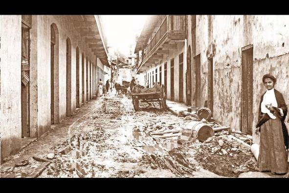 La construcción de acueductos en 1905, en “El Canal de Panamá, triunfo de la innovación constante”, de Omar Jaén Suárez. La construcción de acueductos en 1905, en “El Canal de Panamá, triunfo de la innovación constante”, de Omar Jaén Suárez.
