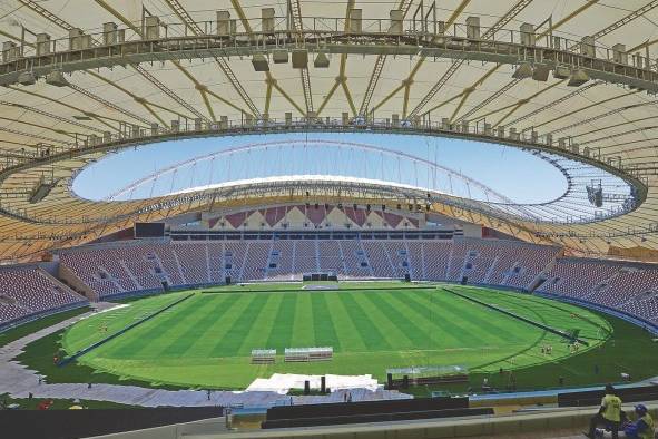 Khalifa International Stadium, una de las sedes de la Copa Mundial de Fútbol 2022. Khalifa International Stadium, una de las sedes de la Copa Mundial de Fútbol 2022.