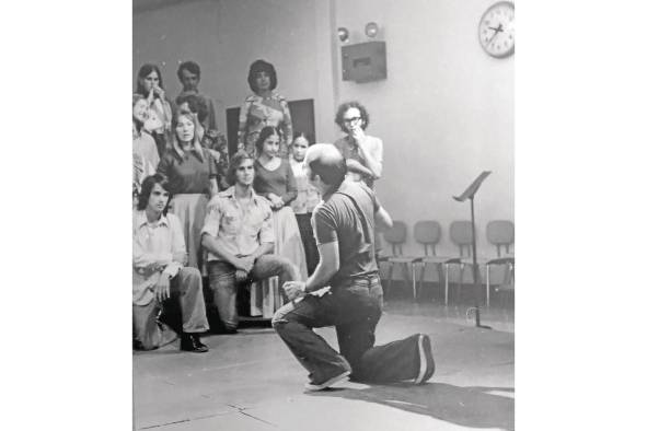 Ensayo de la obra Oklahoma, 1976 Ensayo de la obra Oklahoma, 1976