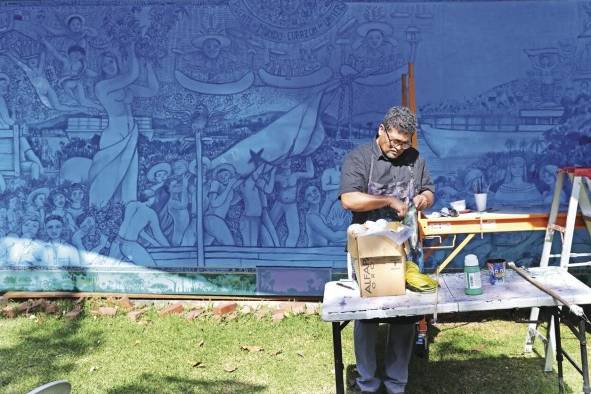Su nueva obra estará en el Salón de la Paz de la Presidencia de la República. Su nueva obra estará en el Salón de la Paz de la Presidencia de la República.