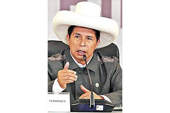 Pedro Castillo, expresidente de Perú. Pedro Castillo, expresidente de Perú.