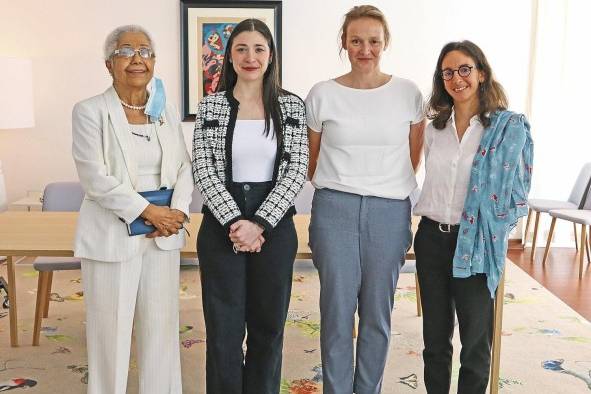 Alma Montenegro, Luisa Nuccio, Ilse Smits y Claire Nevache Alma Montenegro, Luisa Nuccio, Ilse Smits y Claire Nevache