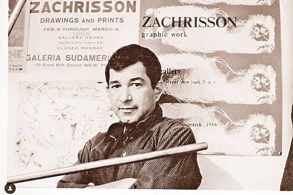 Fotografía del artista panameño Julio Záchrisson en su juventud. Fotografía del artista panameño Julio Záchrisson en su juventud.