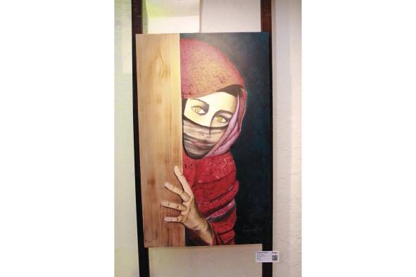 Pieza de la artista Huguette Linares. Pieza de la artista Huguette Linares.