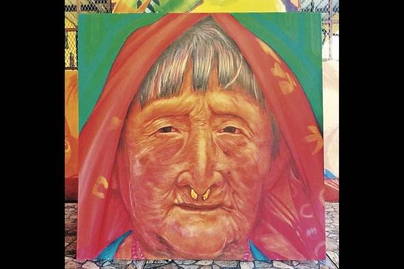 Pieza 'OME', del artista nacional Aleks, invitado a Cariotipo. Pieza 'OME', del artista nacional Aleks, invitado a Cariotipo.