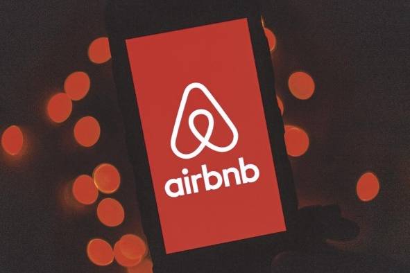 Ilustración de archivo del logo de Airbnb Ilustración de archivo del logo de Airbnb