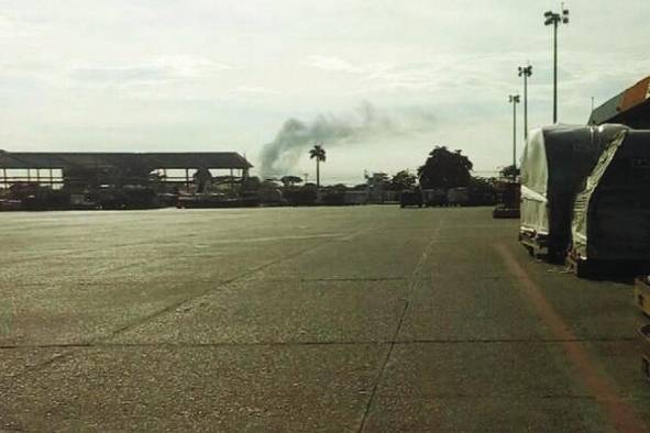 Vista de la zona de carga del aeropuerto de Tocumen. Vista de la zona de carga del aeropuerto de Tocumen.