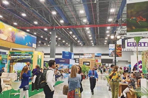 Vista de la feria comercial de Fiexpo Latin América 2023, que se realizó en el Panamá Convention Center. Vista de la feria comercial de Fiexpo Latin América 2023, que se realizó en el Panamá Convention Center.