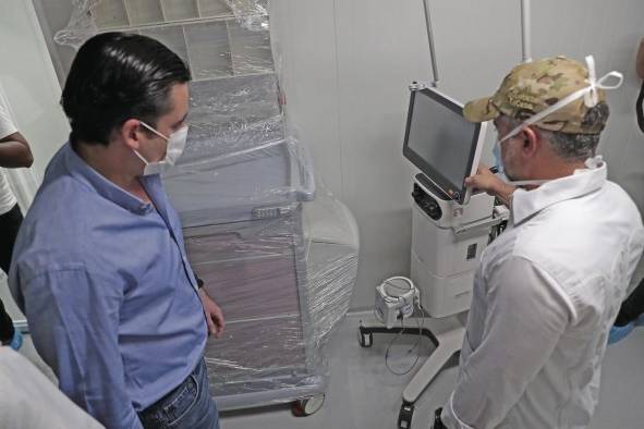 El centro hospitalario fue instalado durante la pandemia por covid-19. El centro hospitalario fue instalado durante la pandemia por covid-19.