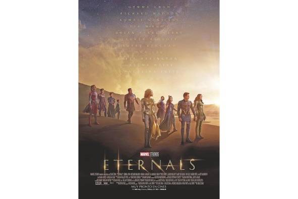 La cinta se estrenará hoy en cines, y es la primera aparición de los 'Eternos' de Marvel. La cinta se estrenará hoy en cines, y es la primera aparición de los 'Eternos' de Marvel.