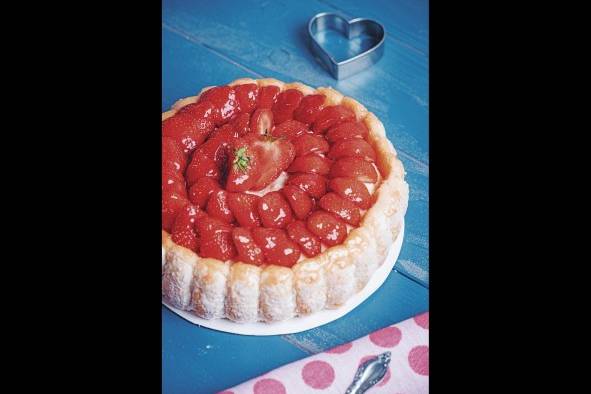 Charlotte de fresas Charlotte de fresas