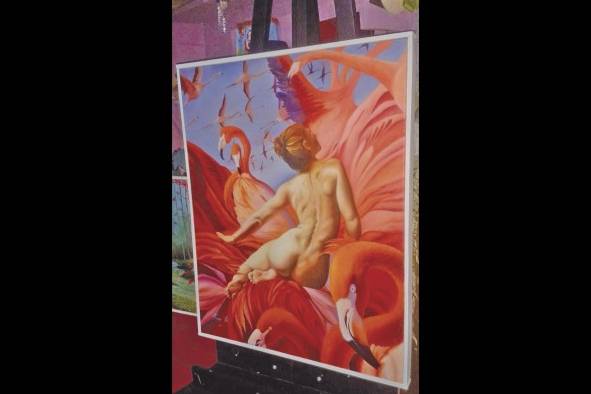 Pintura ganadora de Festival AeP. Una obra ganadora del concurso patrocinado por Cobre Panamá. Pintura ganadora de Festival AeP. Una obra ganadora del concurso patrocinado por Cobre Panamá.