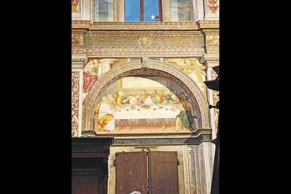 Representación de 'La última cena' en la iglesia de San Mauricio Representación de 'La última cena' en la iglesia de San Mauricio