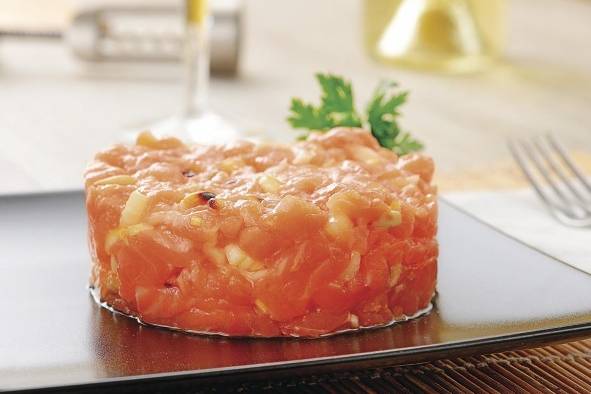 Tartar de salmón Tartar de salmón